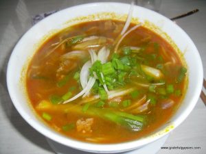 Amazing bun bo hue noodle soup.