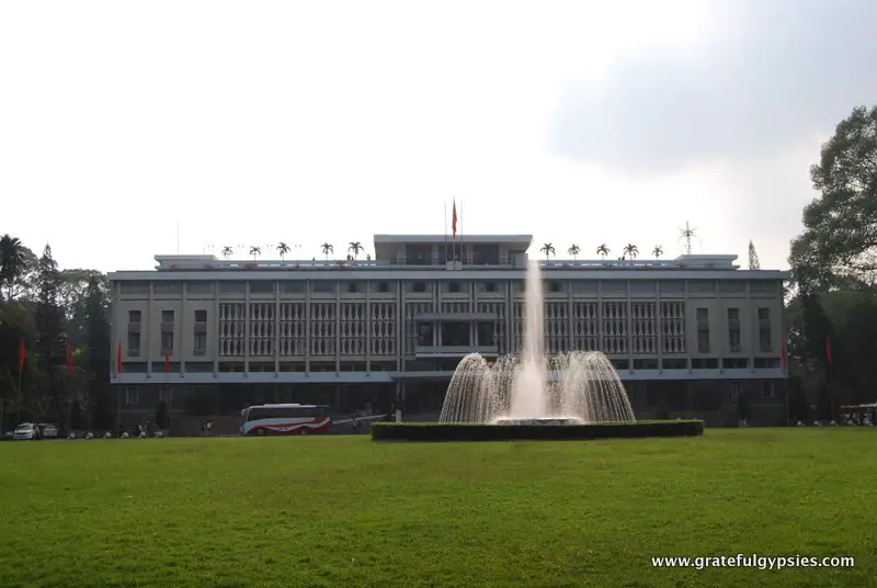 Front lawn of the Reunification Palace.