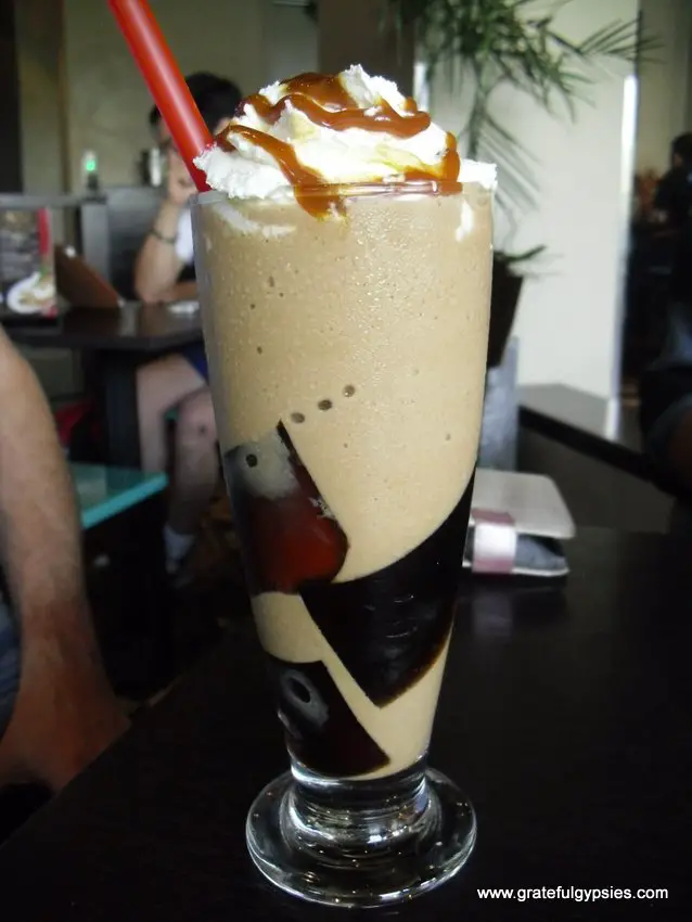 Iced jelly coffee - a great way to beat the heat.
