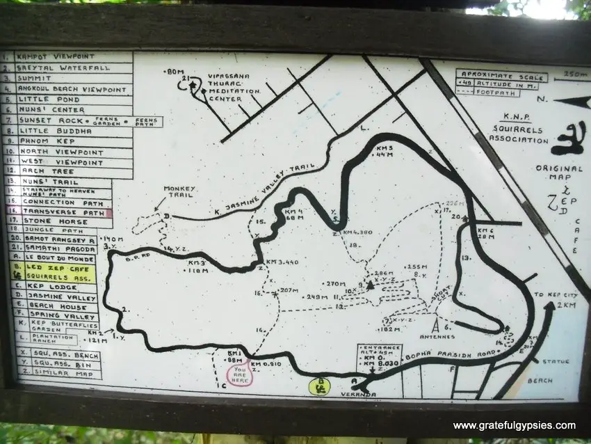 Map of the trails.