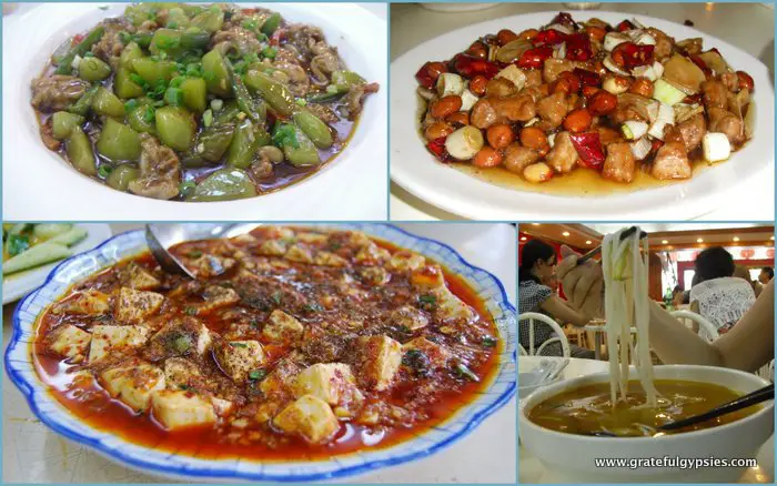 Delicious Sichuan cuisine.