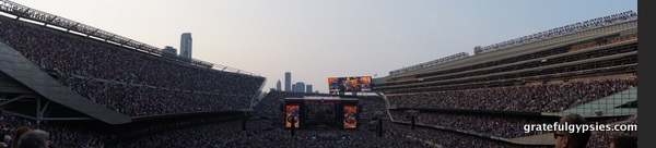 Panorama of Soldier Field on Night 1.