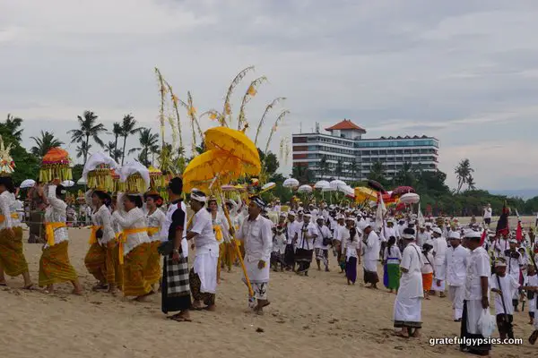 Bali melasti ceremony