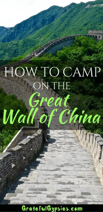 camping on the Great Wall of China