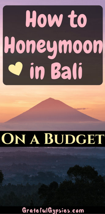 honeymoon in Bali on budget