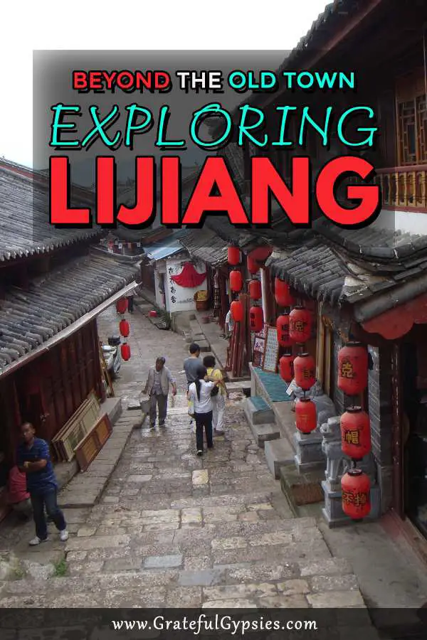 Lijiang is a must visit on the Yunnan backpacking trail. It's a beautiful, historic town surrounded by snow-capped mountains. It's so beautiful that it's great China travel inspiration. If you are going to travel to China, Lijiang definitely needs to be added to your itinerary. Read on to learn about all the things to do in Lijiang. #travelchina #chinatravel #backpackingyunnan #backpackingchina #chinaplacestovisit #chinatravelinspiration