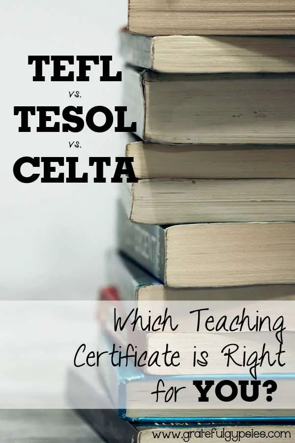 TEFL certificate | English teaching certification | TESOL | CELTA | teach abroad | teach ESL | teaching English as a second language
